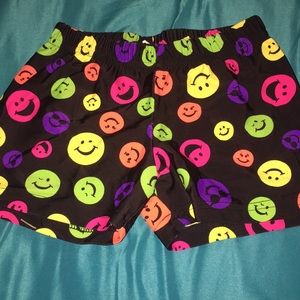 Smiley face youth spandex